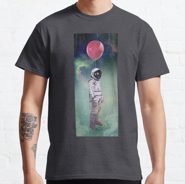 Red Balloon - Astronaut with a red balloon Classic T-Shirt