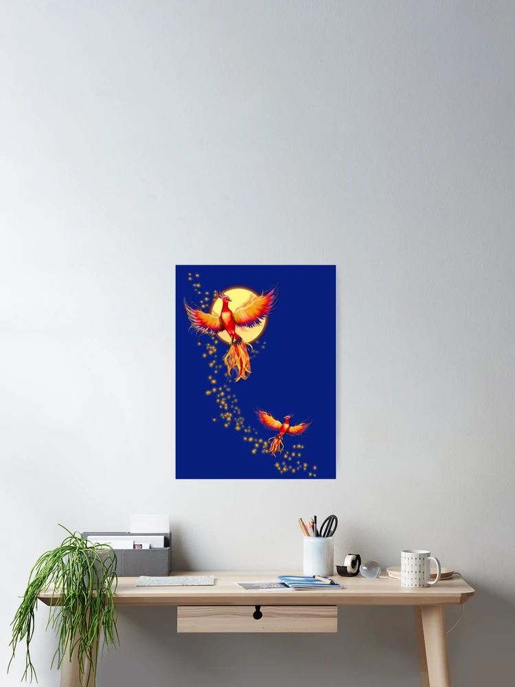 Thumbnail 2 of 3, Poster, Phoenix Rising designed and sold by SpiceTree.