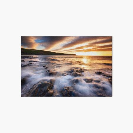 Waves in the Sky at Abereiddy Beach Art Board Print
