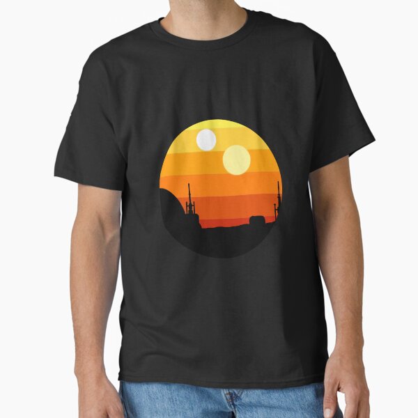 Vista previa del artículo con la obra «Soles gemelos de Tatooine», diseñado y vendido por emma k..