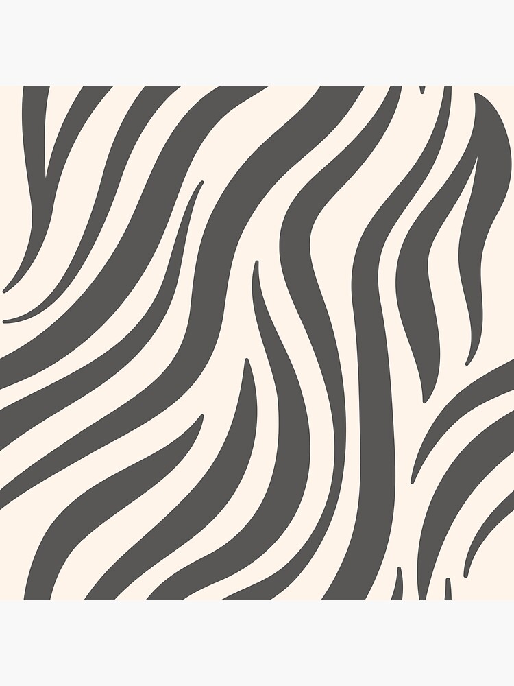 "Gray Zebra Print" Sticker for Sale by Adelekhanum Redbubble