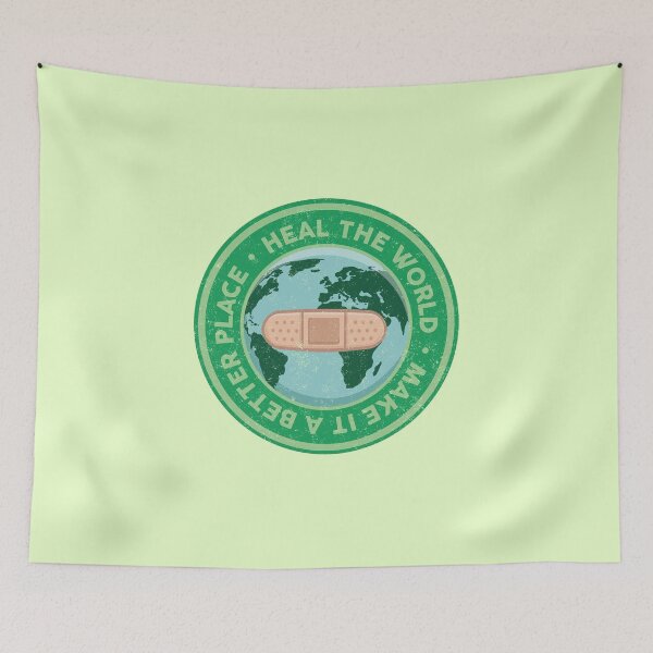 Item preview, Heal the world, make it a better place  designed and sold by wilfortes.