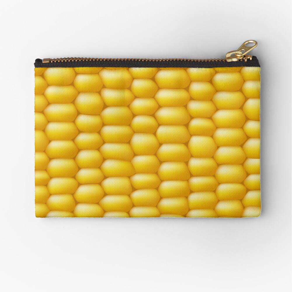 Corn Cob Background Zipper Pouch