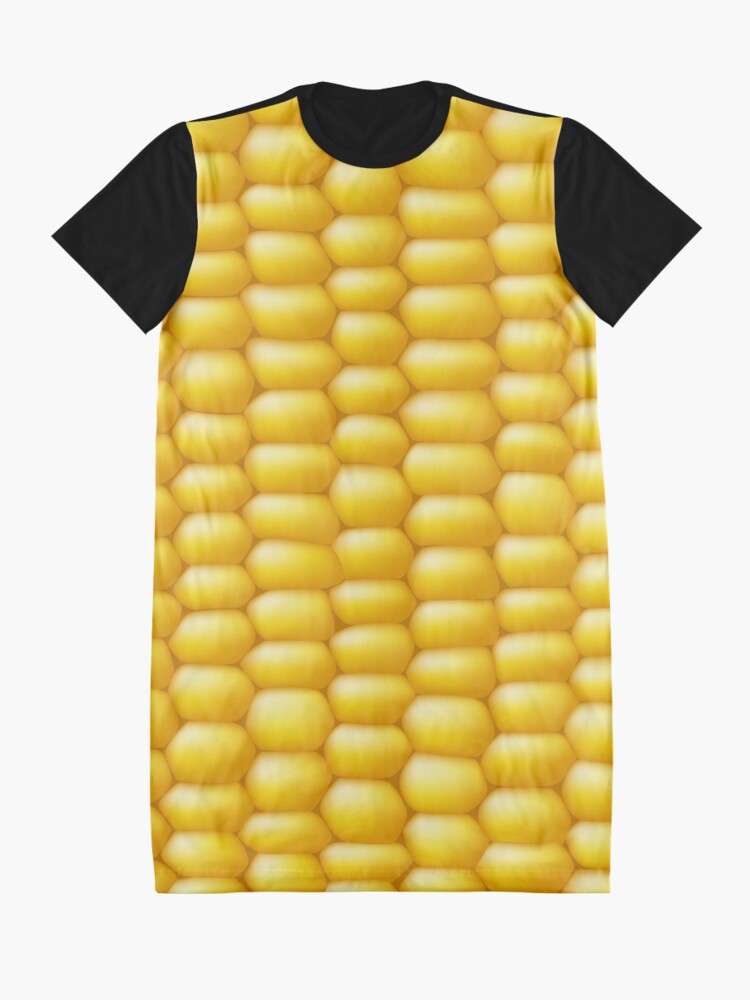 Alternate view of Corn Cob Background Graphic T-Shirt Dress