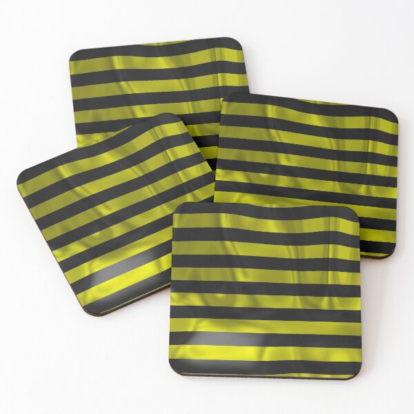 Item preview, Black and yellow striped with bright and waves designed and sold by AlbertoRuiZ.