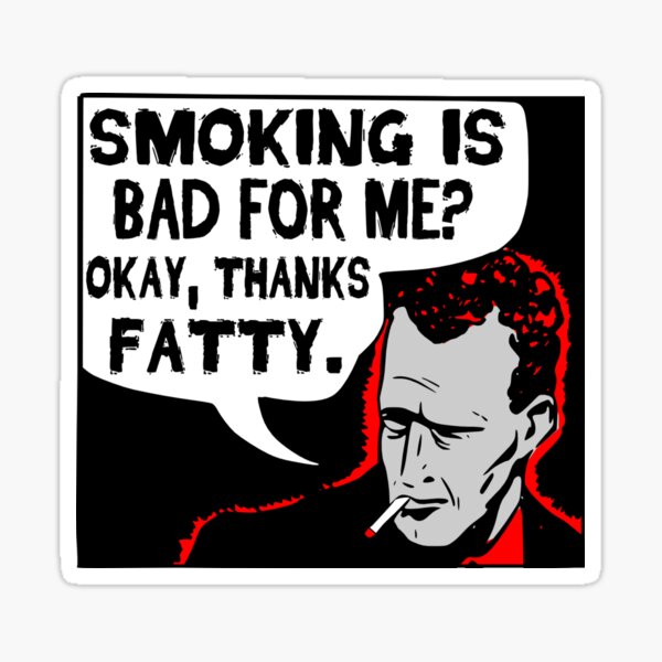 Thanks Fatty! Sticker