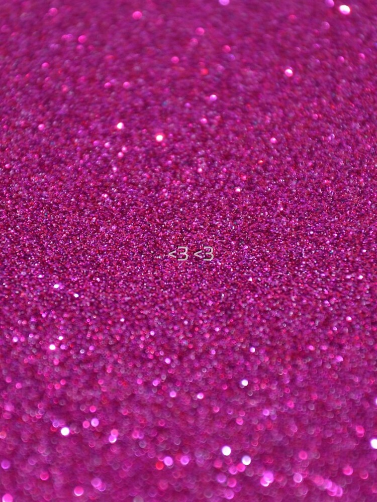 Hot pink glitter iPhone Case