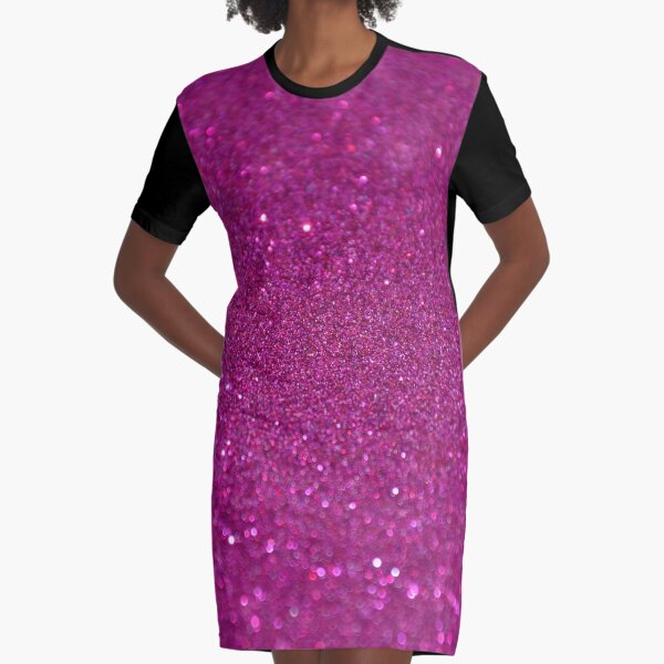 hot pink glitter dress