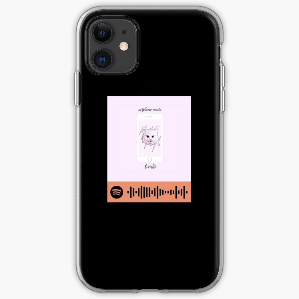 Airplane Mode By Limbo Spotify Code Iphone Case Cover By Hereisjenny Redbubble - limbo airplane mode roblox id code