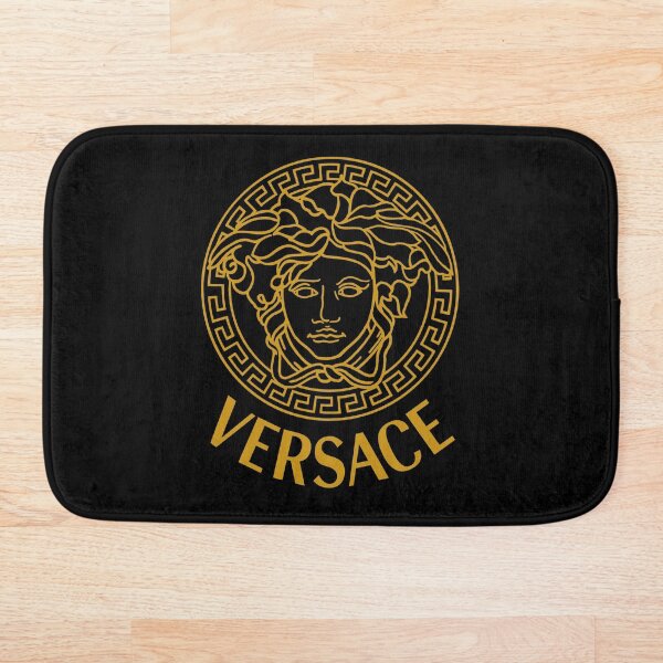 get your luxury with Versace Medusa Bath Mat