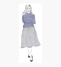 Lilac Knit Photographic Print
