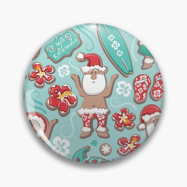 Item preview, Mele Kalikimaka Hawaiian Christmas gingerbread cookies  designed and sold by SelmaCardoso.