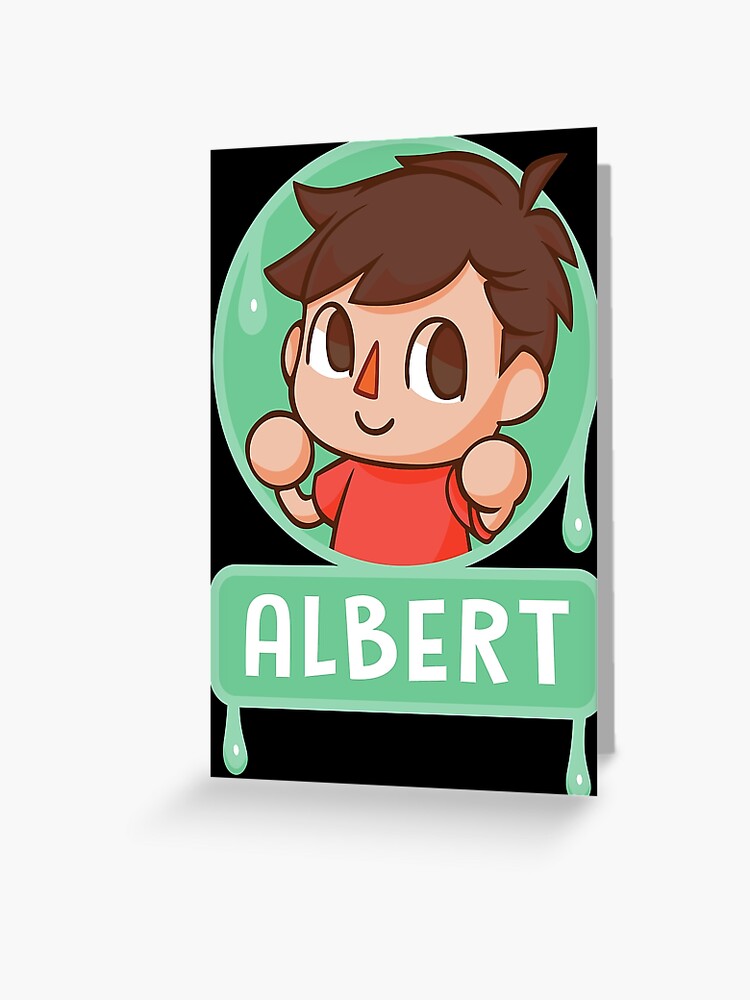 Albert Flamingo Greeting Card By Tanyabarger Redbubble - flamingo roblox postcards redbubble