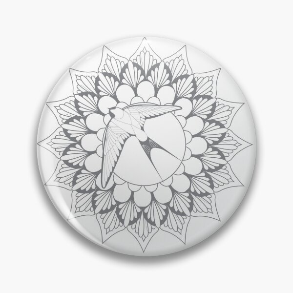 Item preview, Swallow Mandala Grey designed and sold by jmca-creative.