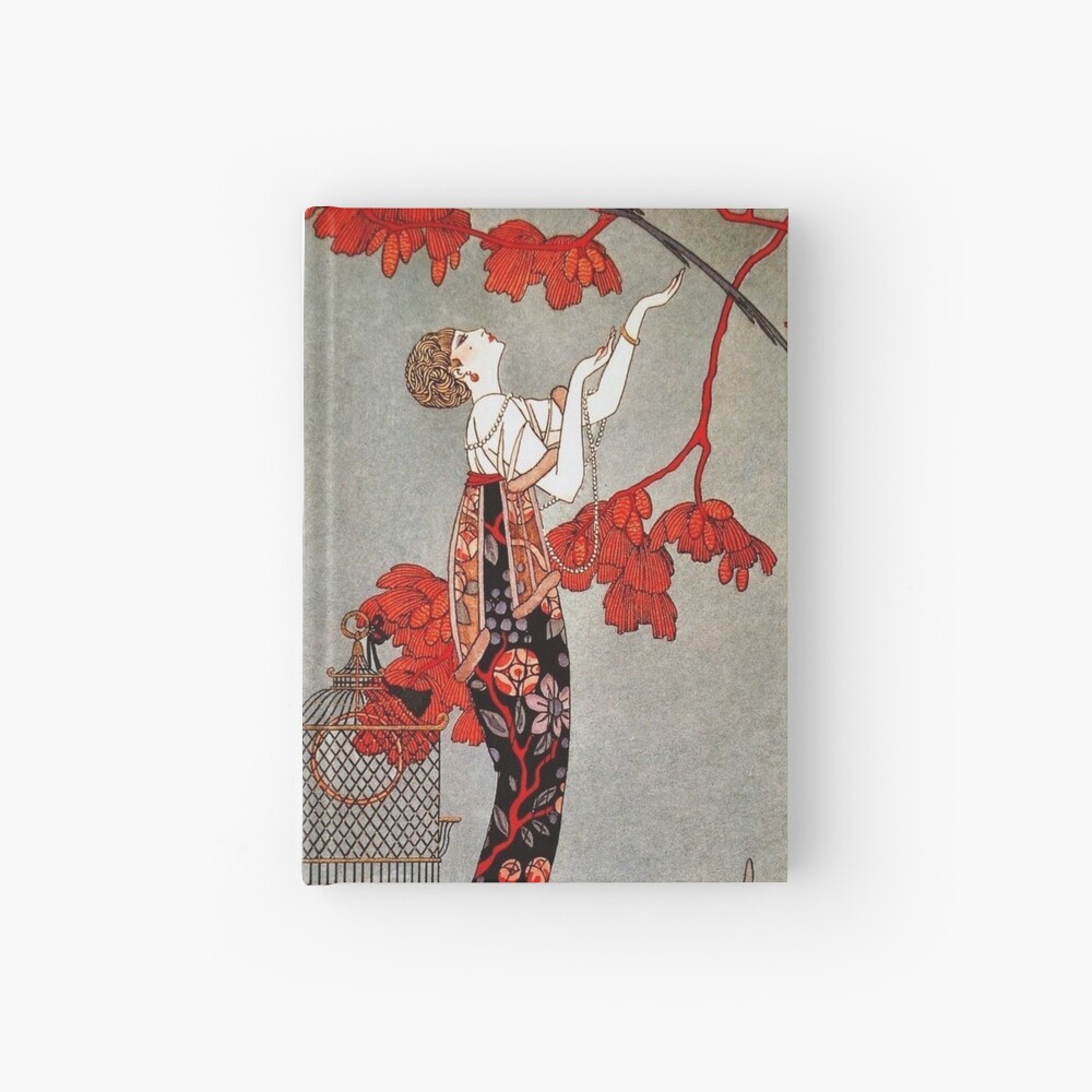 L'Oiseau Volage by George Barbier, 1914 Hardcover Journal