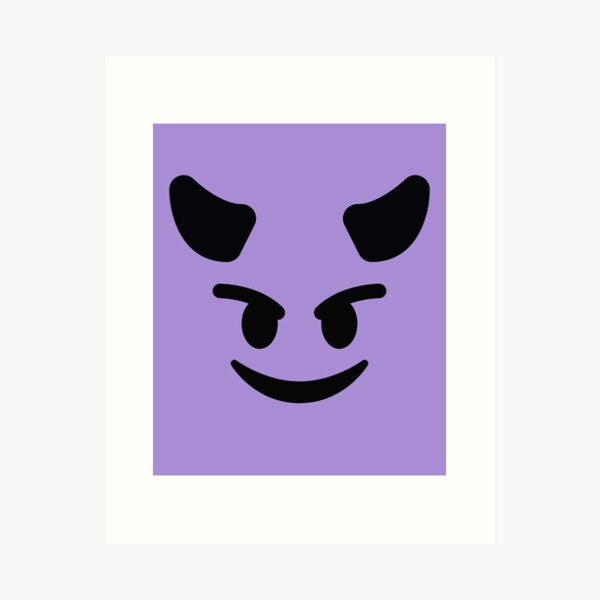 Devil Emoji Art Prints Redbubble