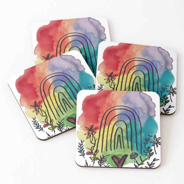Item preview, Pride Rainbow Love Print designed and sold by Aria J.