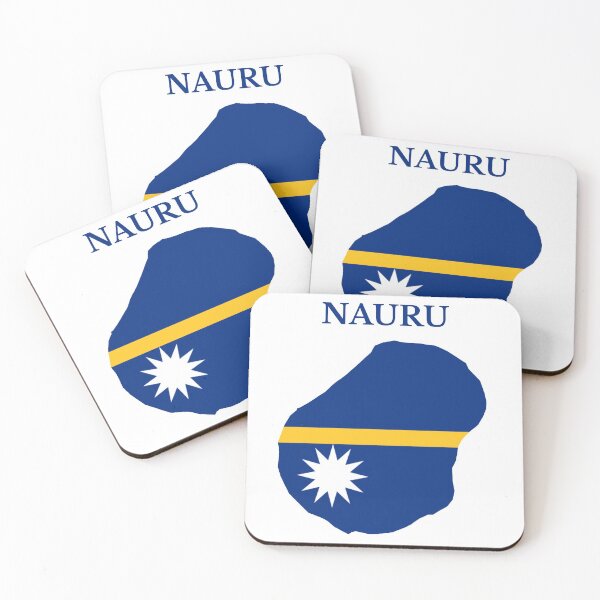 Item preview, Nauru Map Flag designed and sold by marosharaf.