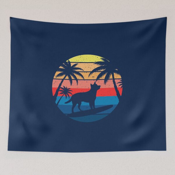Item preview, dog surf gifts cute dog surfing summer surfboarding designed and sold by ELmezz.