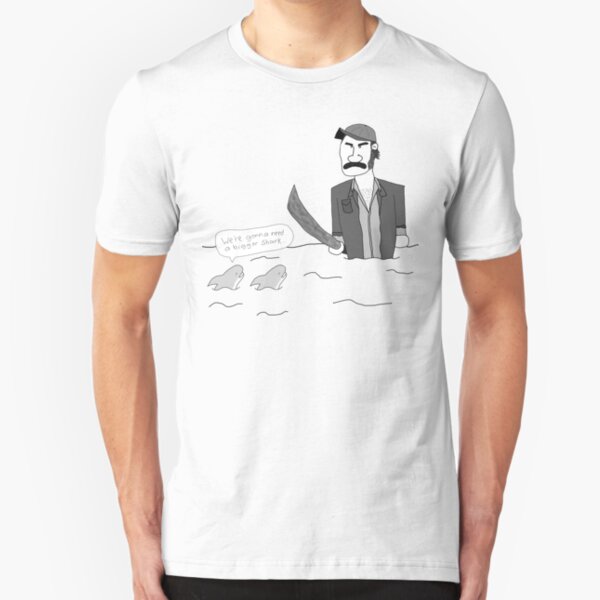 We're gonna need a bigger shark... Slim Fit T-Shirt