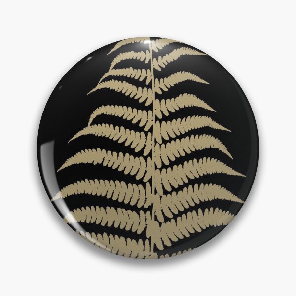 Item preview, Fern Leaf Gold on Black #1 #ornamental #decor #art designed and sold by Anita's & Bella's Art.