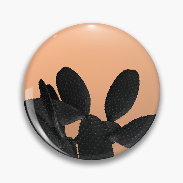 Artikelvorschau, Black Pastel Orange Cacti Vibes # 1 #Pflanze #Dekor #Kunst entworfen und verkauft von Anita's & Bella's Art.