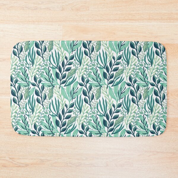 Item preview, Green leaves pattern  designed and sold by Delicarte.