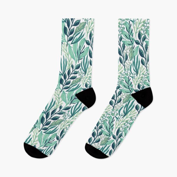 Item preview, Green leaves pattern  designed and sold by Delicarte.