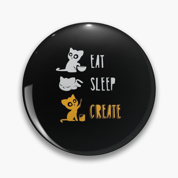 Artikelvorschau, Eat Sleep Create Crafty Cat entworfen und verkauft von Moonpie90.