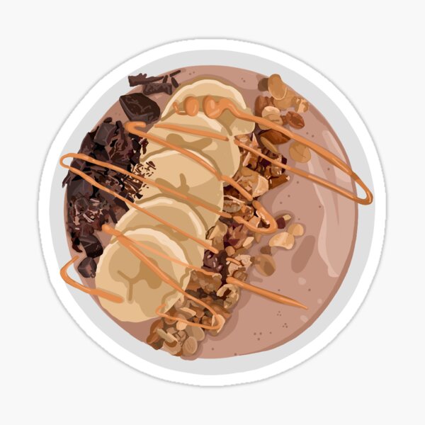 Item preview, PB Banana Bowl designed and sold by Hillow Illustration.