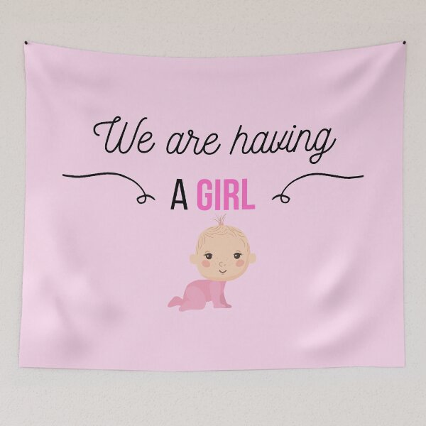 Item preview, We are having a girl! Best pregnancy announcement! designed and sold by MargheritaLidia.
