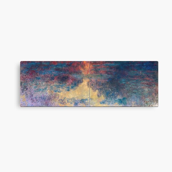 Claude Monet - The Water Lily Pond In The Evening 1916 Canvas Print
