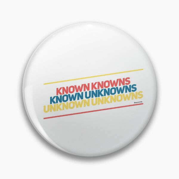 Item preview, Known Knowns Known Unknowns Unknown Unknowns designed and sold by weavernap.