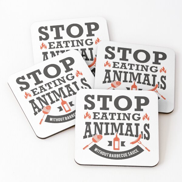 Item preview, Stop Eating Animals designed and sold by LuckyFoxDesigns.