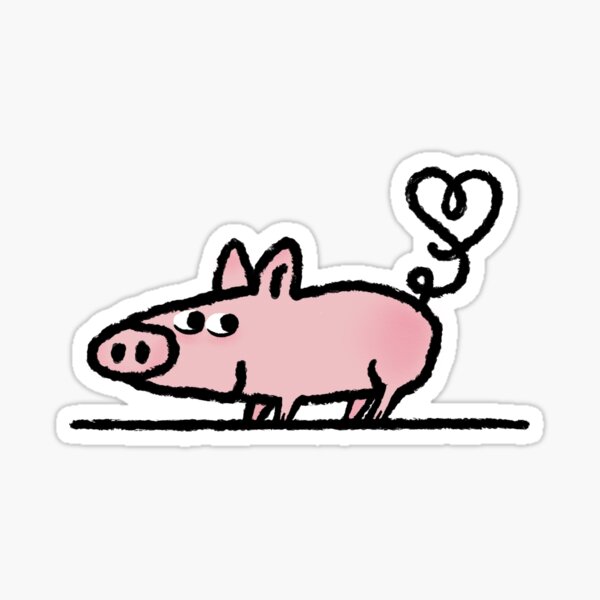 Glücksschwein Farbset 1 Sticker