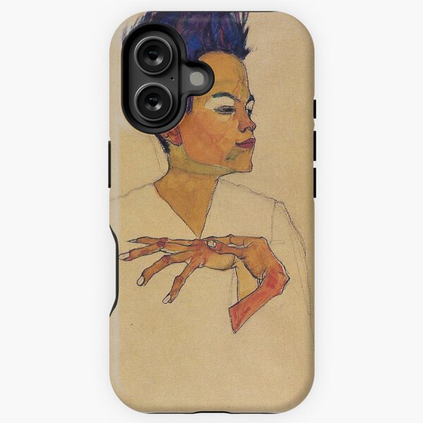 Item preview, Egon Schiele - Self Portrait With Hands On Chest 1910 designed and sold by artcenter.