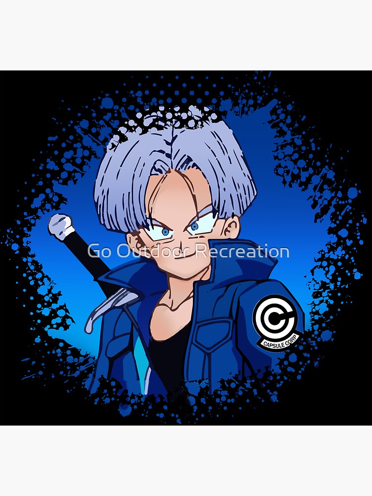 "Dragon Ball Z Capsule Corp Trunks Military " Sticker by JoaoDesigner