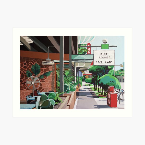 Cactus Cafe Art Print