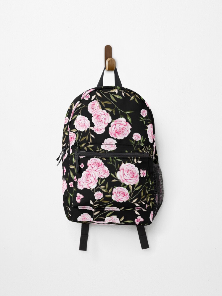 Thumbnail 1 of 3, Backpack, Vintage Pink Roses designed and sold by RuthFurtado.
