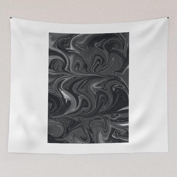 Item preview, Black and Grey Fluid Abstract Art designed and sold by Abstract65.
