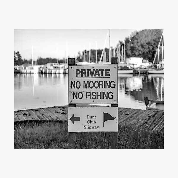 Item preview, "No mooring, No fishing"  designed and sold by yackers1.
