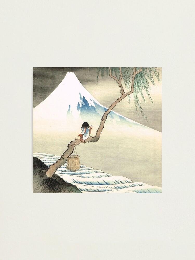 Katsushika Hokusai Boy Viewing Mount Fuji Classic Japanese