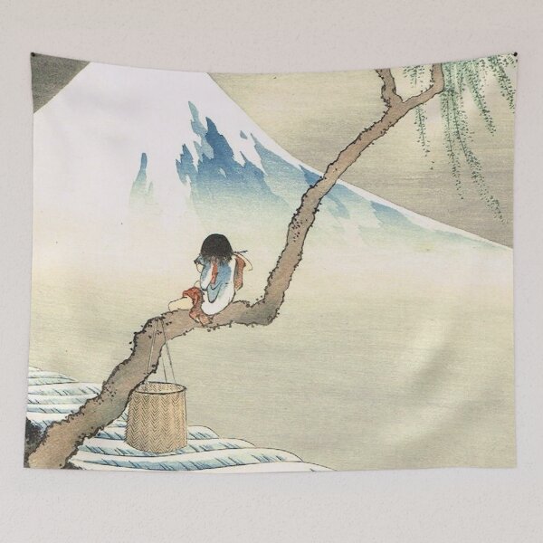 Item preview, Katsushika Hokusai Boy Viewing Mount Fuji Classic Japanese Painting designed and sold by MindChirp.