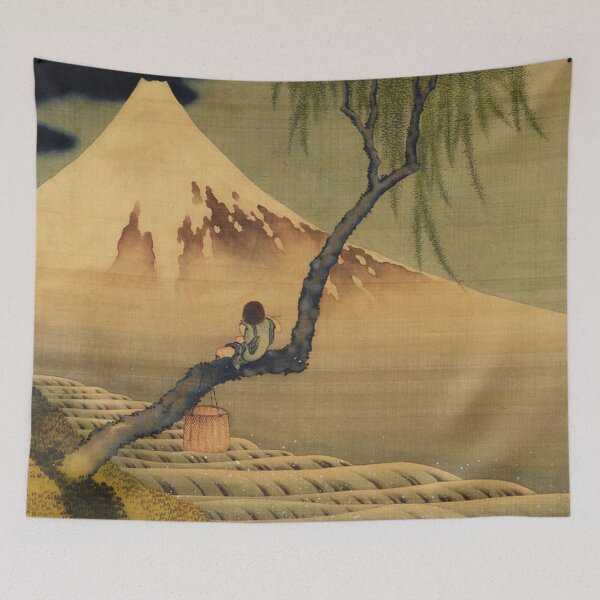 Item preview, Katsushika Hokusai Boy Viewing Mount Fuji Classic Japanese Painting designed and sold by MindChirp.