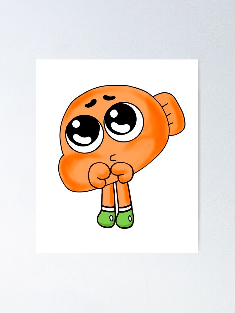 Zeigt Seine Susse Seite In Dieser Fan Kunst Von Cartoon Network Amazing World Of Gumball Poster Von Km83 Redbubble