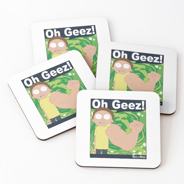 Rick and Morty - Oh Geez Rick Coasters (Set of 4)