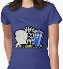 SuperWhoLock - Crossover MegaVerse Women's Fitted T-Shirt