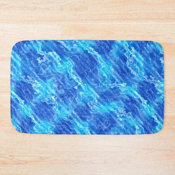 Item preview, Azure-aquamarine marble painting designed and sold by Kolinnaprint.