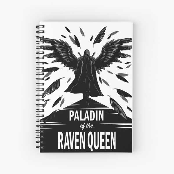 Paladin of the Raven Queen - B&W Variant Spiral Notebook