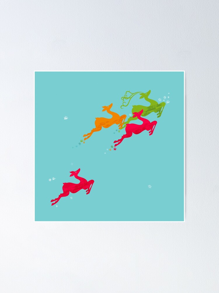 Alternate view of Winer Deer Poster
